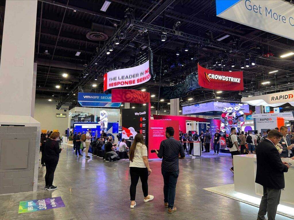 Black Hat 2022 Conference exhibitor floor